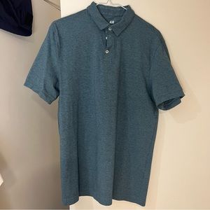 H&M mens polo teal